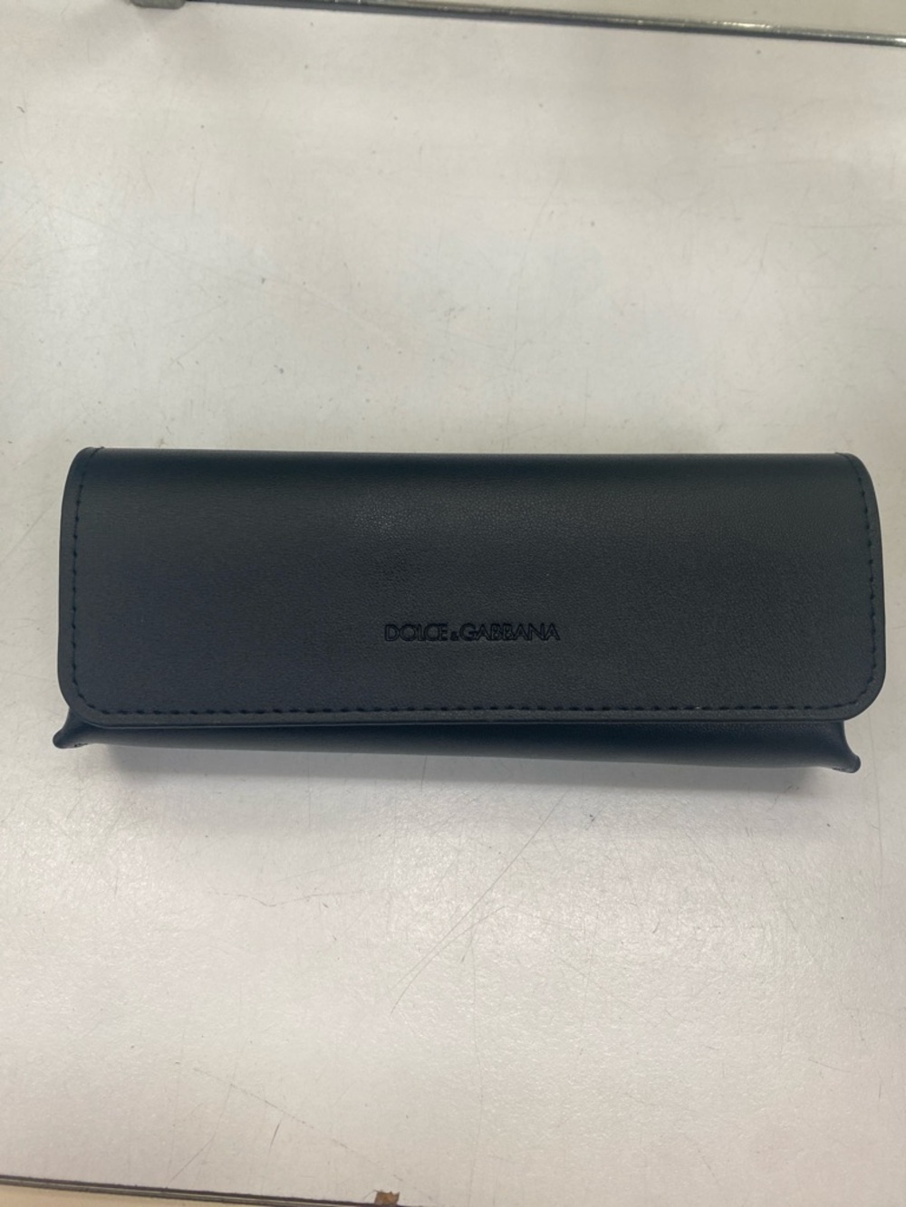 Dolce & Gabbana Black Leather Sunglasses Case